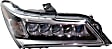 Driver and Passenger Side Headlights, with Bulbs, LED, OE comparable, CAPA Certified