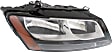 2009-2012 Audi Q5 - Driver and Passenger Side Halogen Headlight, With bulb(s), OE Replacement