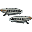 Driver and Passenger Side Headlights, with Bulbs, LED, OE comparable