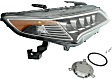 Driver and Passenger Side Headlights, with Bulbs, LED, OE comparable