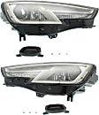 Driver and Passenger Side Headlights, without Bulbs, HID/Xenon, OE comparable