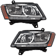 2013 Audi Q5 - Driver and Passenger Side Halogen Headlight, With bulb(s), OE Replacement