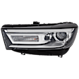 Driver and Passenger Side Headlights, without Bulbs, HID/Xenon, OE comparable, CAPA Certified