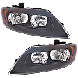 2010-2015 Audi Q7 - Driver and Passenger Side Halogen Headlight, With bulb(s), OE Replacement,, CAPA Certified