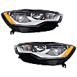 2013-2018 Audi S6 - Driver and Passenger Side Halogen Headlight, With bulb(s), CAPA Certified