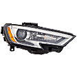 Driver and Passenger Side HID/Xenon Headlight, Without bulb(s), OE Replacement, CAPA Certified