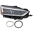 Driver and Passenger Side LED Headlight, With bulb(s)