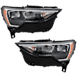 Driver and Passenger Side LED Headlight, With bulb(s), OE Replacement