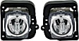 Front, Driver and Passenger Side Fog Lights, With Bulb(s), Halogen