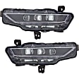 Front, Driver and Passenger Side Fog Lights, With Bulb(s), LED