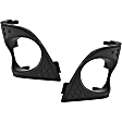 Front, Driver and Passenger Side Fog Light Cover, Textured Black