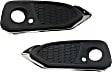 Front, Driver and Passenger Side Fog Light Trims, Textured Black