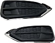 Fog Light Cover - Front, Driver and Passenger Side, Textured Black