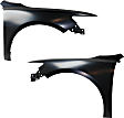 Front, Driver and Passenger Side Fenders, CAPA CERTIFIED