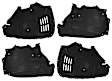 Front, Driver and Passenger Side, Front or Rear Section Fender Liner