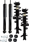 Front and Rear, Driver and Passenger Side Shock and Fully Loaded Strut, AWD/FWD