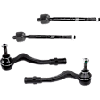 Front and Rear, Driver and Passenger Side, Inner and Outer Tie Rod Ends