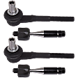 Front, Driver and Passenger Side, Inner and Outer Tie Rod Ends