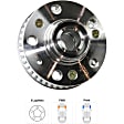 Front, Driver and Passenger Side Wheel Hub, 5 Lugs, Without Bearing