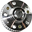 Front, Driver and Passenger Side Wheel Hub, 5 Lugs, Without Bearing