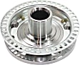 Front, Driver and Passenger Side Wheel Hub, 5 Lugs, Without Bearing