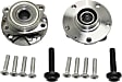 Front, Driver and Passenger Side Wheel Hub, 5 Lugs, With Bearing