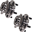 Rear, Driver and Passenger Side Wheel Hub, 5 Lugs, With Bearing
