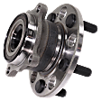 Rear, Driver and Passenger Side Wheel Hub, 5 Lugs, With Bearing