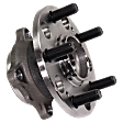 Rear, Driver and Passenger Side Wheel Hub, 5 Lugs, With Bearing