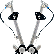 2010 Acura TSX - Front, Driver and Passenger Side Power Window Regulator, With Motor
