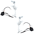 Front, Driver and Passenger Side Window Regulators Power, with Motor, Sedan