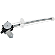 Front, Driver and Passenger Side Power Window Regulator, With Motor
