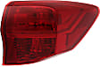 Driver and Passenger Side, Outer Tail Lights, with Bulbs, Halogen, Mounts on Body, CAPA Certified
