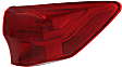 Driver and Passenger Side, Outer Tail Lights, with Bulbs, Halogen, Mounts on Body, CAPA Certified