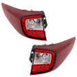 Driver and Passenger Side, Outer Halogen/LED Combo Tail Light, With bulb(s), OE Replacement