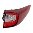 Driver and Passenger Side, Outer Halogen/LED Combo Tail Light, With bulb(s), OE Replacement
