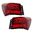 Driver and Passenger Side Halogen Tail Light, With bulb(s), OE Replacement