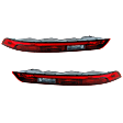 Driver and Passenger Side, Lower Halogen Tail Light, With bulb(s), OE Replacement