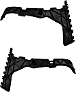 Rear, Driver and Passenger Side Bumper Brackets, Guide Cover, For Models Without S-Line Package