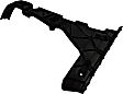 Rear, Driver and Passenger Side Bumper Brackets, Guide Cover, For Models Without S-Line Package