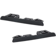 Rear, Driver and Passenger Side Bumper Trim, Textured Black