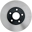 SET-RAY56140-2 Front Brake Disc, Plain Surface, Vented, 5 Lugs, 259.08 mm, Specialty Performance Series