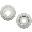 2016 Mitsubishi Lancer - Rear Brake Disc, Plain Surface, Solid, 5 Lugs, AWD, Element3 Series