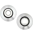 SET-RAY96224R-2 Front Brake Disc, Plain Surface, Vented, 5 Lugs, 300.23 mm,, R-Line Series