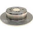 SET-RAY96503R-2 Rear Brake Disc, Plain Surface, Solid, 5 Lugs, 287.78 mm,, R-Line Series