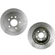 SET-RAY96758R-2 Rear Brake Disc, Plain Surface, Vented, 5 Lugs, 286 mm,, R-Line Series