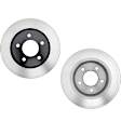 SET-RAY980287-2 Rear Brake Disc, Plain Surface, Solid, 5 Lugs, 279.91 mm,, Specialty Performance Series