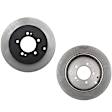 SET-RAY980594R-2 Rear Brake Disc, Plain Surface, Solid, 5 Lugs, 302.01 mm,, R-Line Series