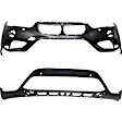 Front, Upper and Lower Upper - Primed, Lower - Textured Bumper Cover