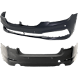 Front and Rear Primed Bumper Cover Base